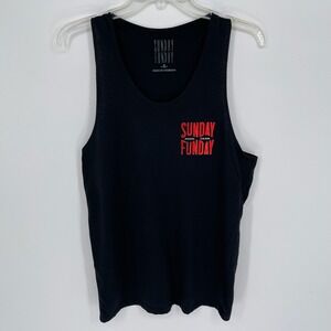 Sunday Funday Men's Black San Juan del Sur Nicaragua Graphic Tank Top Size S